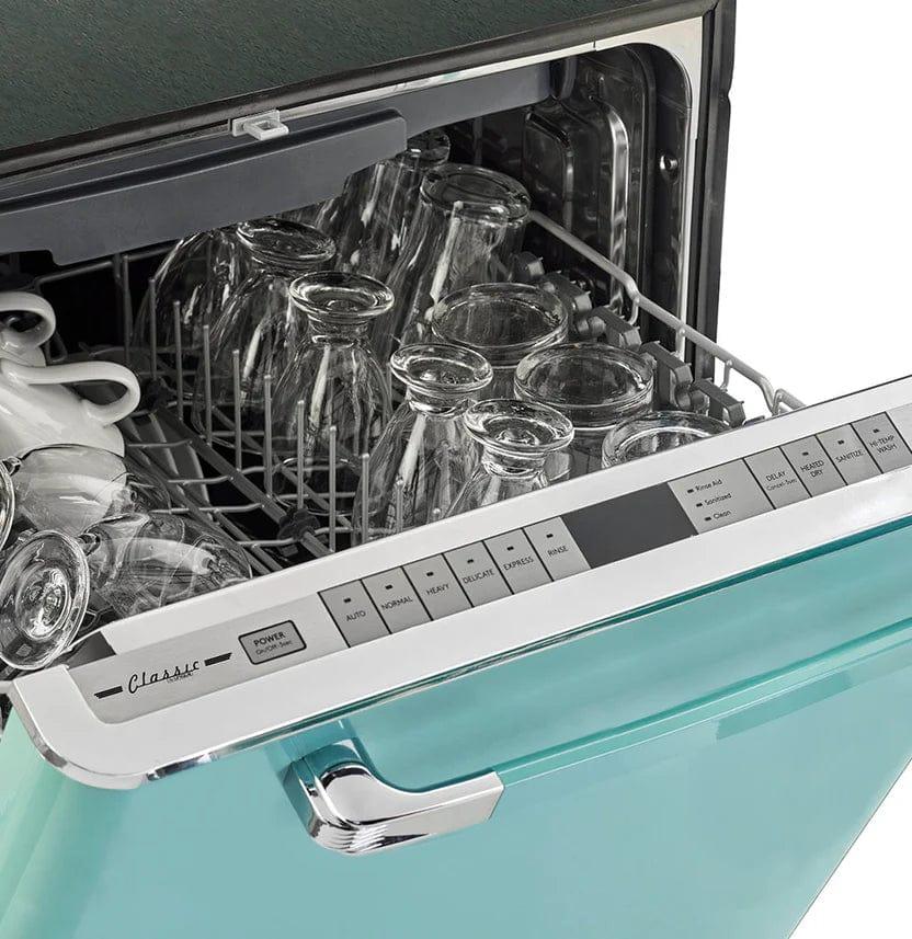 Unique Unique Classic Retro Dishwasher Summer Mint Green UGP-24CR DW LG