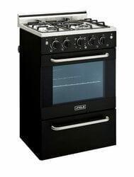 Unique Natural Gas Range/Stove Unique Prestige 20" Convection Gas Range (Electronic Ignition) UGP-20V PC1 B (Black)