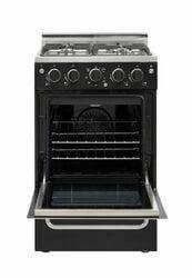 Unique Natural Gas Range/Stove Unique Prestige 20" Convection Gas Range (Electronic Ignition) UGP-20V PC1 B (Black)