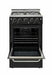 Unique Natural Gas Range/Stove Unique Prestige 20" Convection Gas Range (Electronic Ignition) UGP-20V PC1 B (Black)