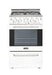 Unique Natural Gas Range/Stove Unique Prestige 20" Convection Gas Range (Electronic Ignition) UGP-20V PC1 W (White)