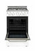 Unique Natural Gas Range/Stove Unique Prestige 20" Convection Gas Range (Electronic Ignition) UGP-20V PC1 W (White)