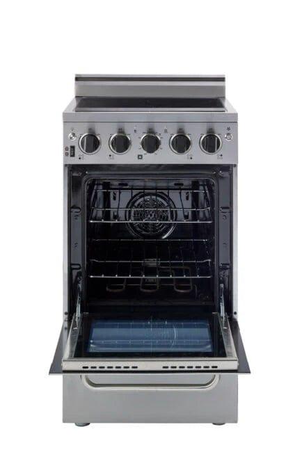 Unique Smoothtop Convection Gas Range Unique Prestige 20&#39; Stainless Steel Electric Ceramic Top With Electronic Ignition UGP-20V EC S/S