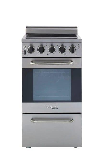 Unique Smoothtop Convection Gas Range Unique Prestige 20&#39; Stainless Steel Electric Ceramic Top With Electronic Ignition UGP-20V EC S/S