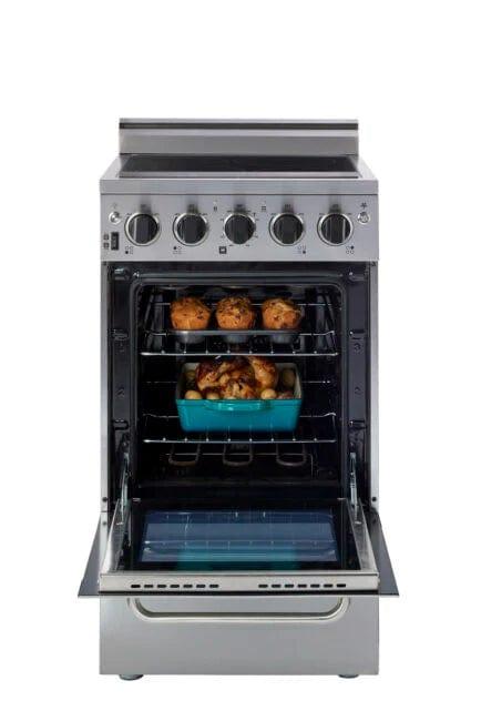 Unique Smoothtop Convection Gas Range Unique Prestige 20&#39; Stainless Steel Electric Ceramic Top With Electronic Ignition UGP-20V EC S/S