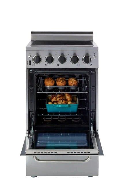 Unique Smoothtop Convection Gas Range Unique Prestige 20' Stainless Steel Electric Ceramic Top With Electronic Ignition UGP-20V EC S/S