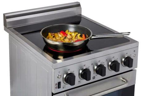 Unique Smoothtop Convection Gas Range Unique Prestige 20&#39; Stainless Steel Electric Ceramic Top With Electronic Ignition UGP-20V EC S/S