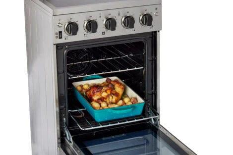 Unique Smoothtop Convection Gas Range Unique Prestige 20' Stainless Steel Electric Ceramic Top With Electronic Ignition UGP-20V EC S/S