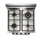 Unique Convection Gas Range Unique Prestige 24' Stainless Steel Convection Gas Range, Electronic Ignition UGP-24V PC1 S/S