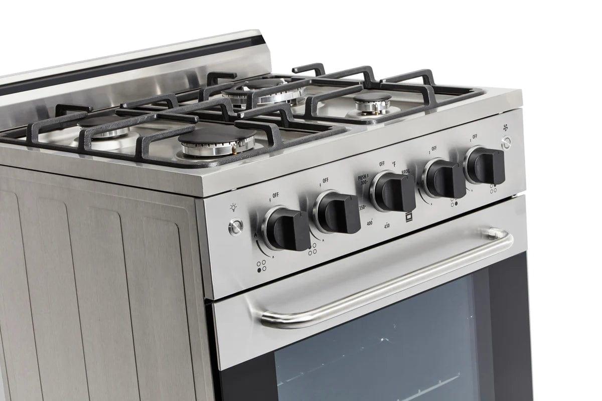 Unique Convection Gas Range Unique Prestige 24&#39; Stainless Steel Convection Gas Range, Electronic Ignition UGP-24V PC1 S/S