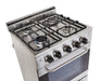 Unique Convection Gas Range Unique Prestige 24' Stainless Steel Convection Gas Range, Electronic Ignition UGP-24V PC1 S/S