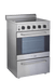 Unique Convection Gas Range Unique Prestige 24' Stainless Steel Electric Ceramic Top With Electronic Ignition UGP-24V EC S/S