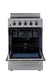 Unique Convection Gas Range Unique Prestige 24' Stainless Steel Electric Ceramic Top With Electronic Ignition UGP-24V EC S/S