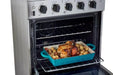 Unique Convection Gas Range Unique Prestige 24' Stainless Steel Electric Ceramic Top With Electronic Ignition UGP-24V EC S/S