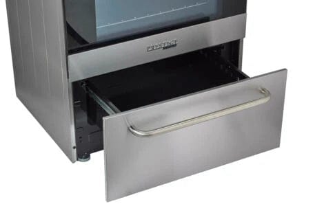 Unique Convection Gas Range Unique Prestige 24' Stainless Steel Electric Ceramic Top With Electronic Ignition UGP-24V EC S/S