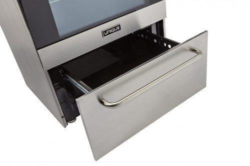 Unique Natural Gas Range/Stove Unique Prestige (Electronic Ignition) 24" Stainless Convection Gas Range UGP-24V PC1 SS