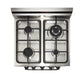 Unique Natural Gas Range/Stove Unique Prestige (Electronic Ignition) 24" Stainless Convection Gas Range UGP-24V PC1 SS
