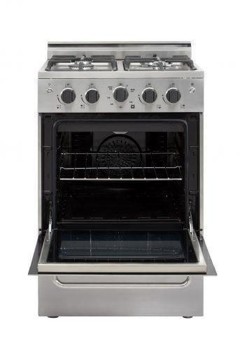Unique Natural Gas Range/Stove Unique Prestige (Electronic Ignition) 24" Stainless Convection Gas Range UGP-24V PC1 SS