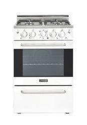 Unique Natural Gas Range/Stove Unique Prestige (Electronic Ignition) 24" White Convection Gas Range UGP-24V PC1 W
