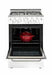 Unique Natural Gas Range/Stove Unique Prestige (Electronic Ignition) 24" White Convection Gas Range UGP-24V PC1 W