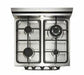 Unique Natural Gas Range/Stove Unique Prestige (Electronic Ignition) 24" White Convection Gas Range UGP-24V PC1 W