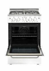 Unique Natural Gas Range/Stove Unique Prestige (Electronic Ignition) 24" White Convection Gas Range UGP-24V PC1 W