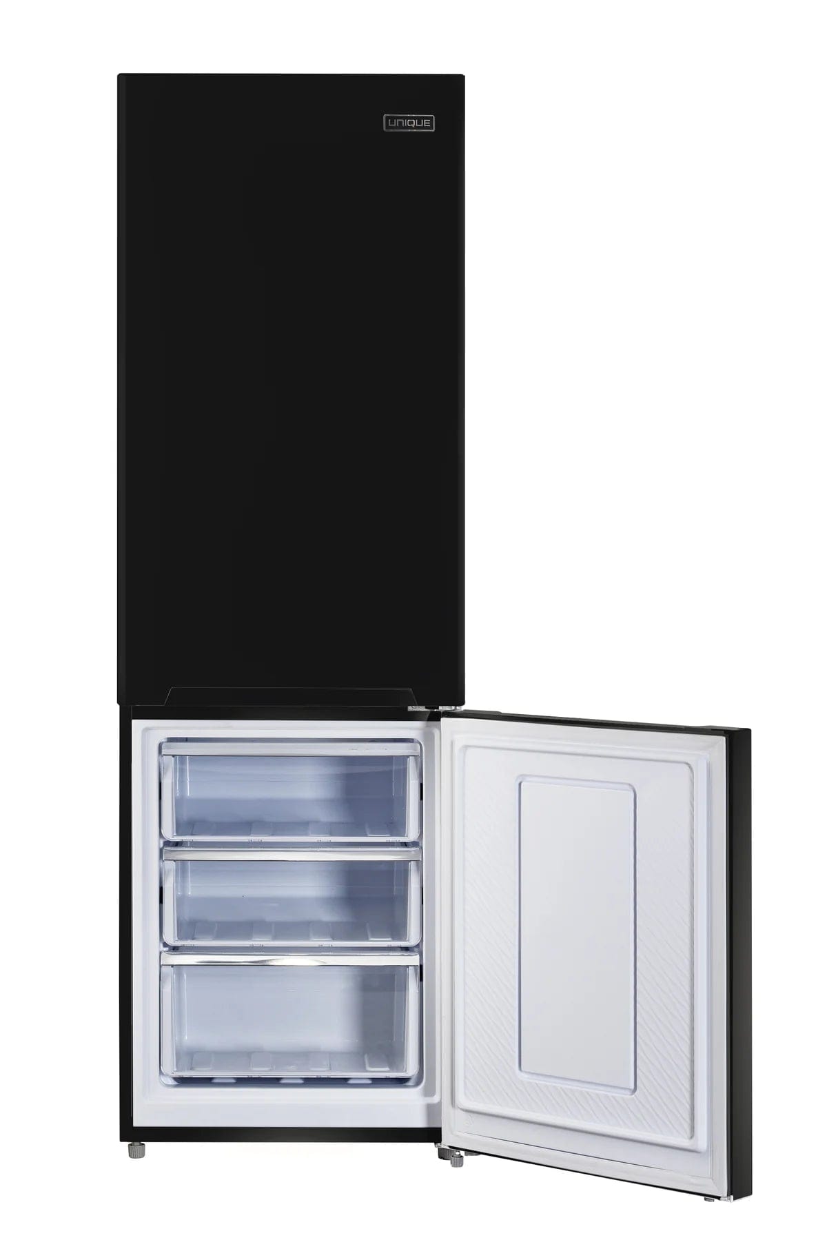 Unique Solar Appliances Unique UGP-325L B DC | Unique 325Litre Black 12/24 DC Bottom Mount Refrigerator