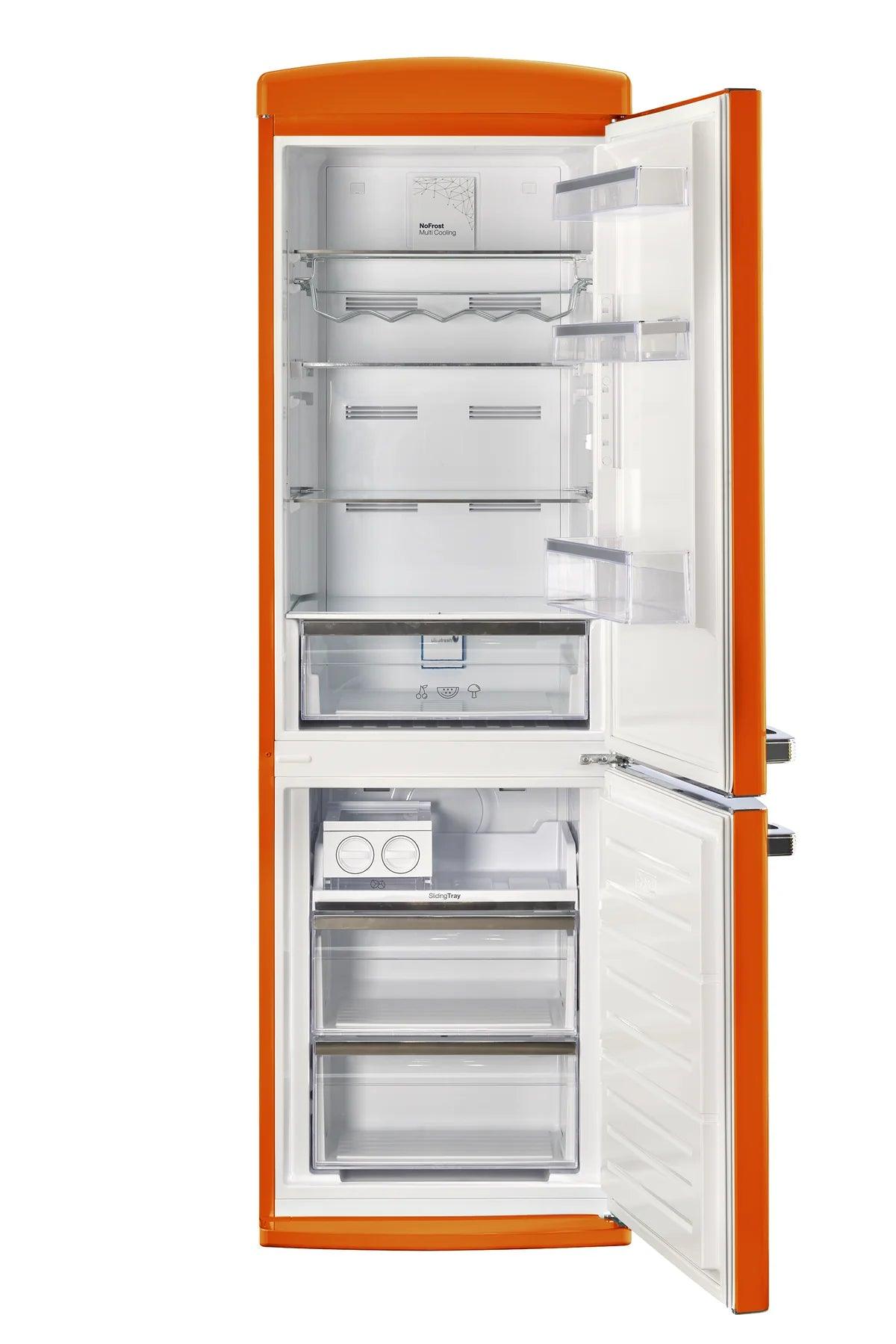 Unique Refrigerator-Freezer Unique UGP-340L O AC | 340 Liter Orange Bottom Mount Refrigerator