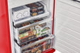 Unique Refrigerator-Freezer Unique UGP-340L R AC | 340Litre Marshmallow Red Bottom Mount Refrigerator
