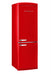 Unique Refrigerator-Freezer Unique UGP-340L R AC | 340Litre Marshmallow Red Bottom Mount Refrigerator