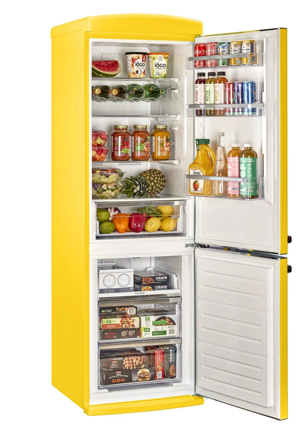 Unique Refrigerator-Freezer Unique UGP-340L Y AC | 340Litre Marshmallow Yellow Bottom Mount Refrigerator