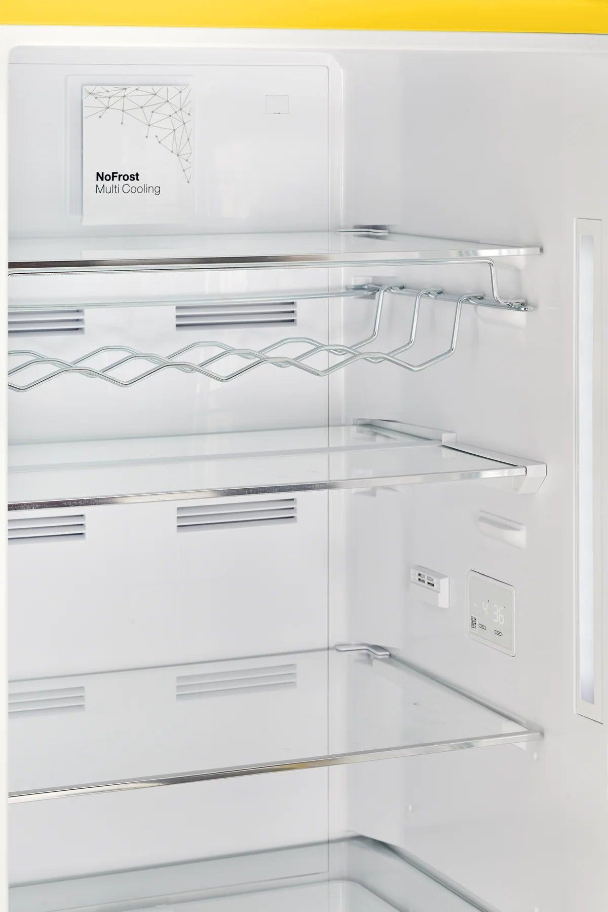 Unique Refrigerator-Freezer Unique UGP-340L Y AC | 340Litre Marshmallow Yellow Bottom Mount Refrigerator