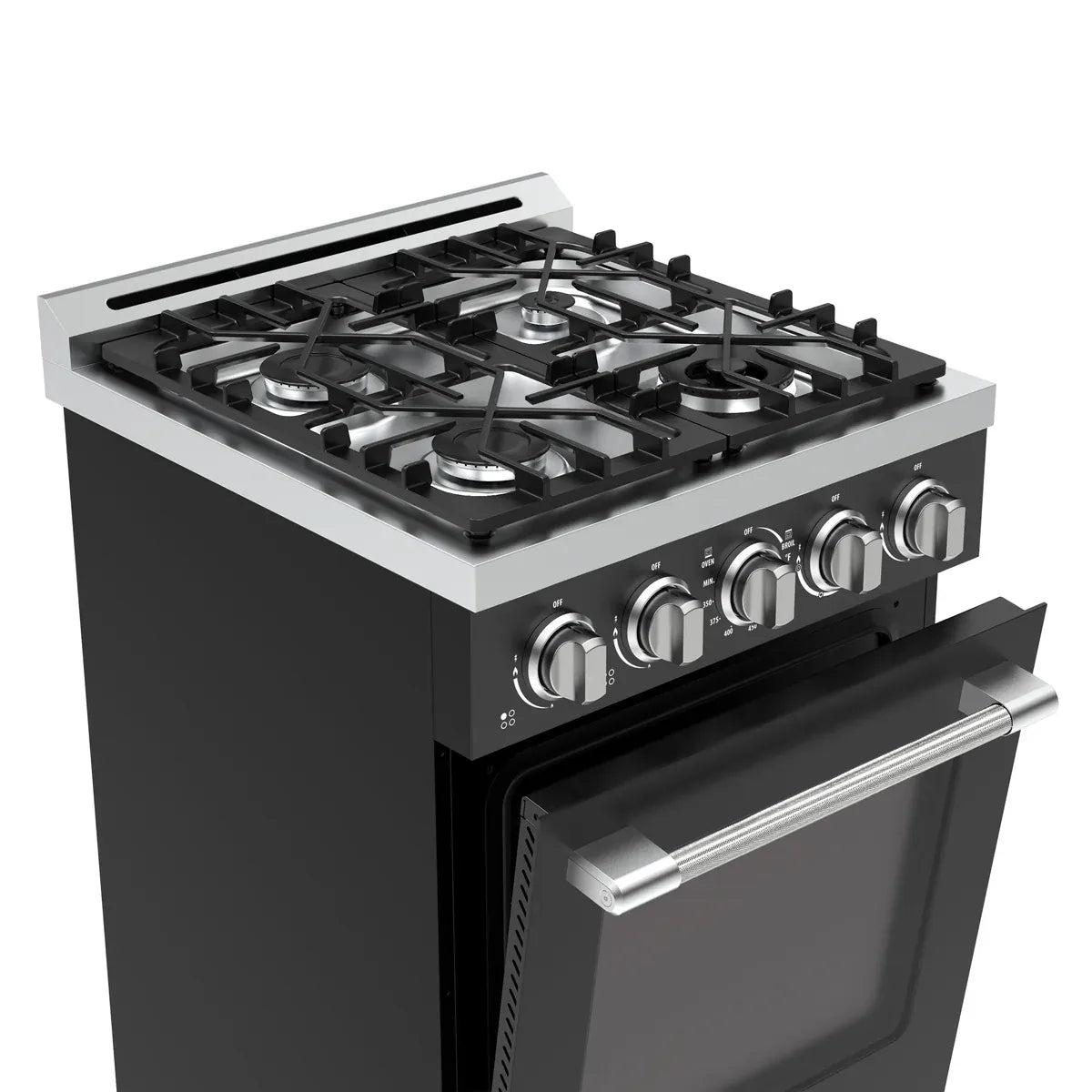 Unique Propane Range /Stove Unique UGP-R24OTHLPB | 24" Waist High Broiler Propane Range in Black