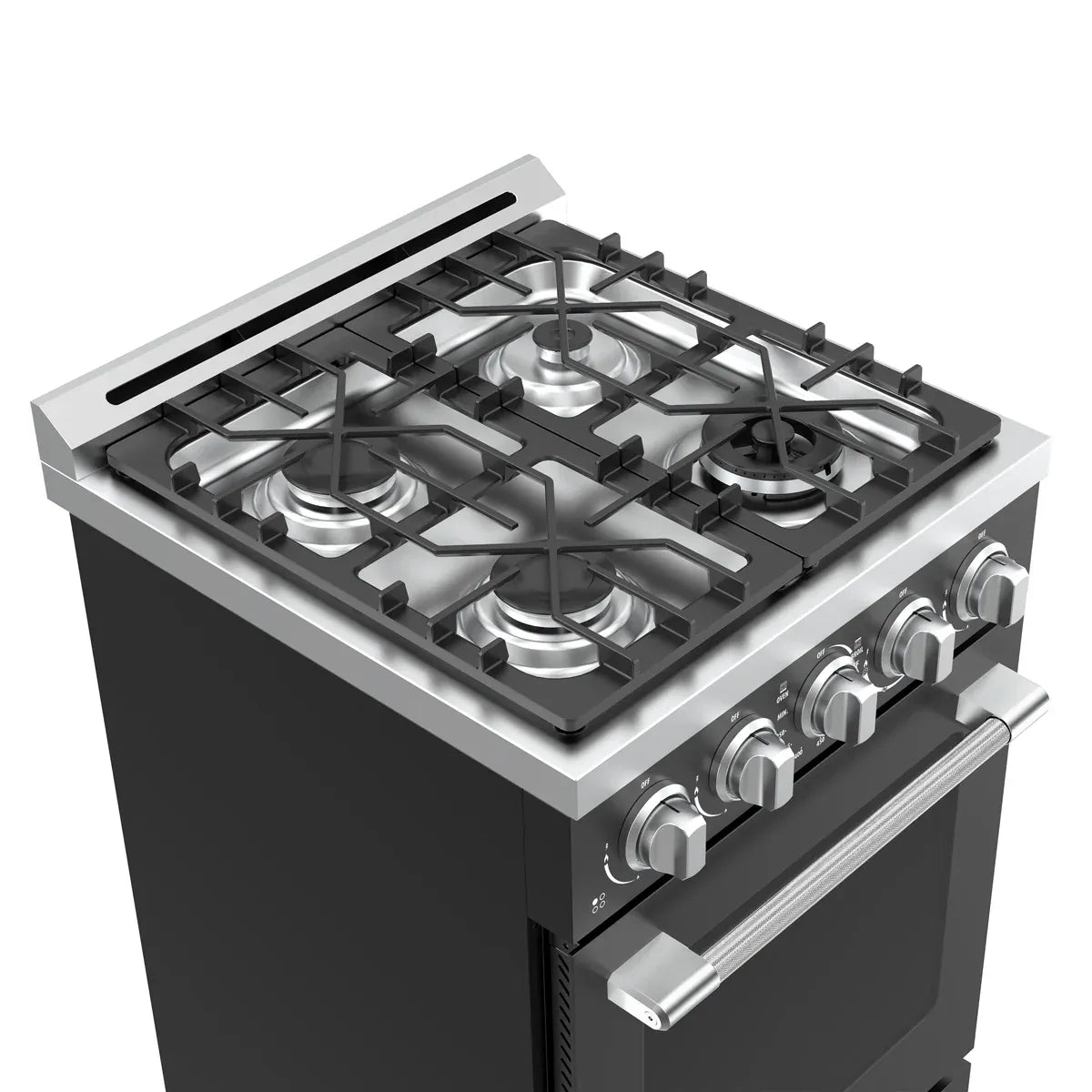 Unique Propane Range /Stove Unique UGP-R24OTHLPB | 24" Waist High Broiler Propane Range in Black