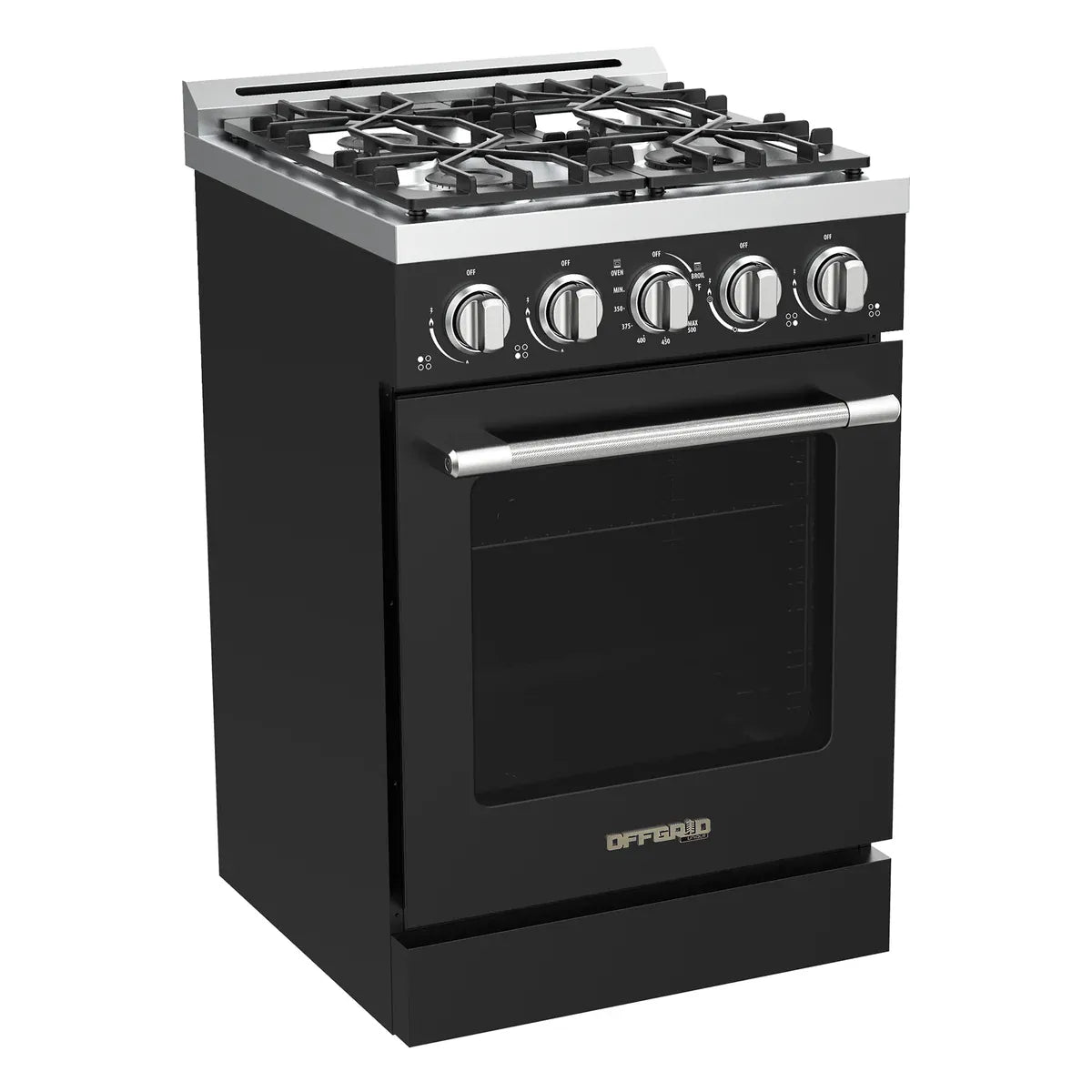 Unique Propane Range /Stove Unique UGP-R24OTHLPB | 24" Waist High Broiler Propane Range in Black
