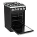 Unique Propane Range /Stove Unique UGP-R24OTHLPB | 24" Waist High Broiler Propane Range in Black