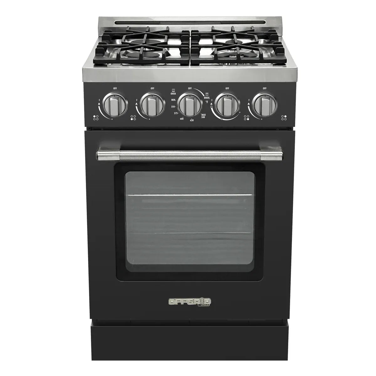 Unique Propane Range /Stove Unique UGP-R24OTHLPB | 24" Waist High Broiler Propane Range in Black