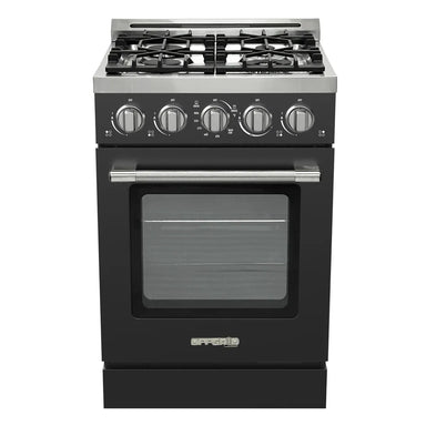Unique Propane Range /Stove Unique UGP-R24OTHLPB | 24" Waist High Broiler Propane Range in Black
