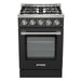 Unique Propane Range /Stove Unique UGP-R24OTHLPB | 24" Waist High Broiler Propane Range in Black