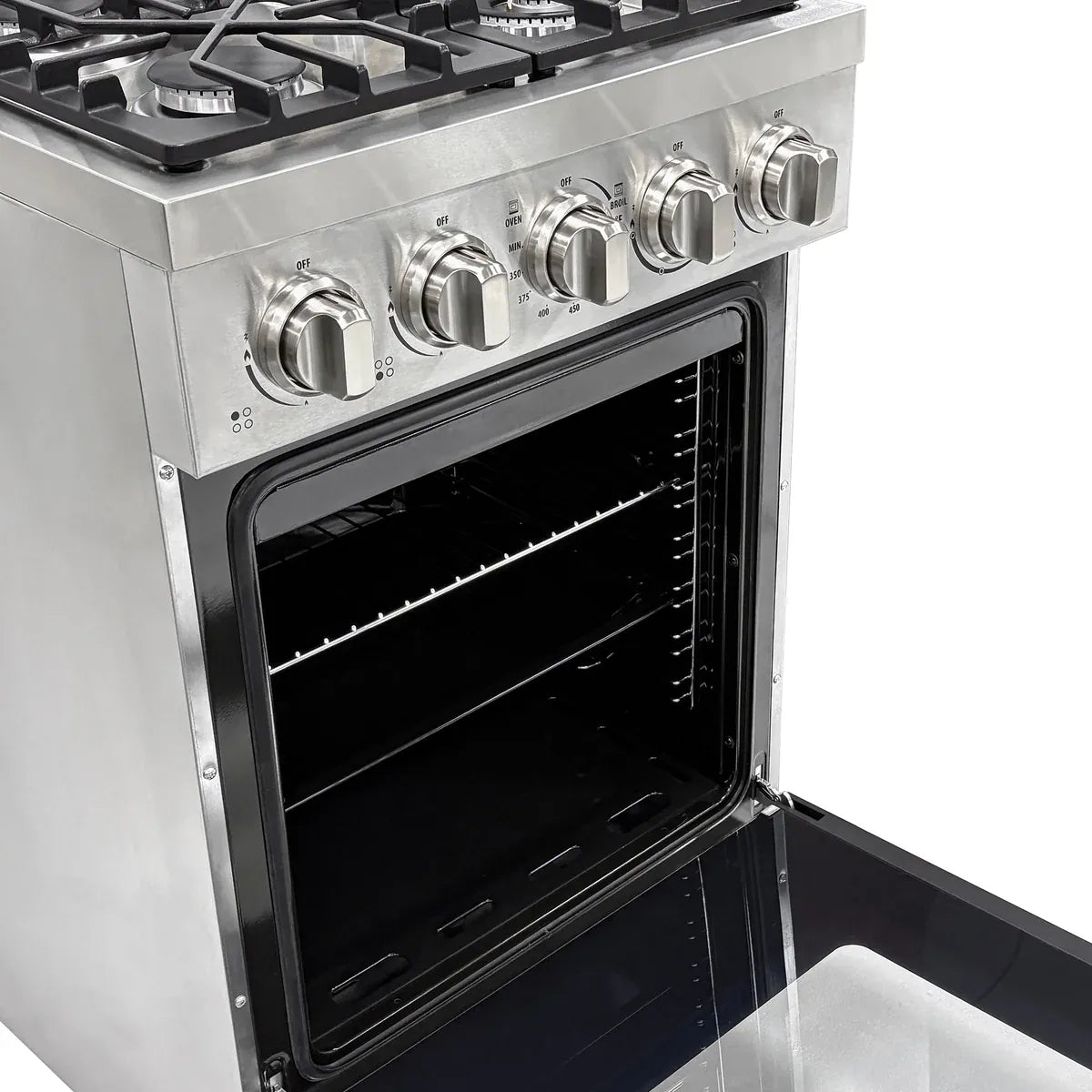 Unique Propane Range /Stove Unique UGP-R24OTHLPSS | 24" Waist High Broiler Propane Range in Stainless Steel