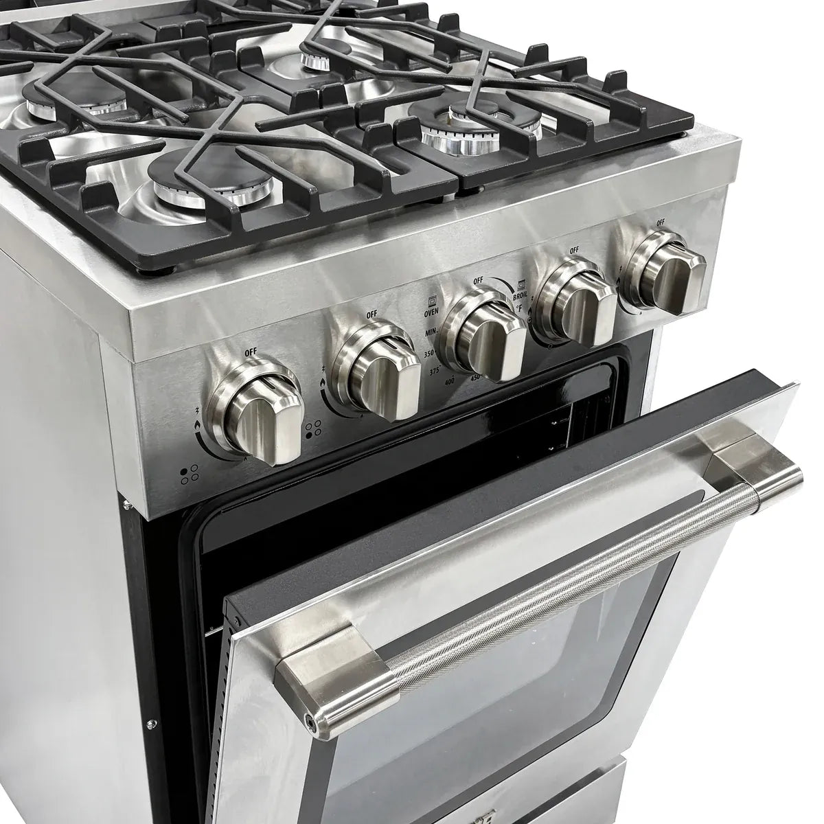 Unique Propane Range /Stove Unique UGP-R24OTHLPSS | 24" Waist High Broiler Propane Range in Stainless Steel