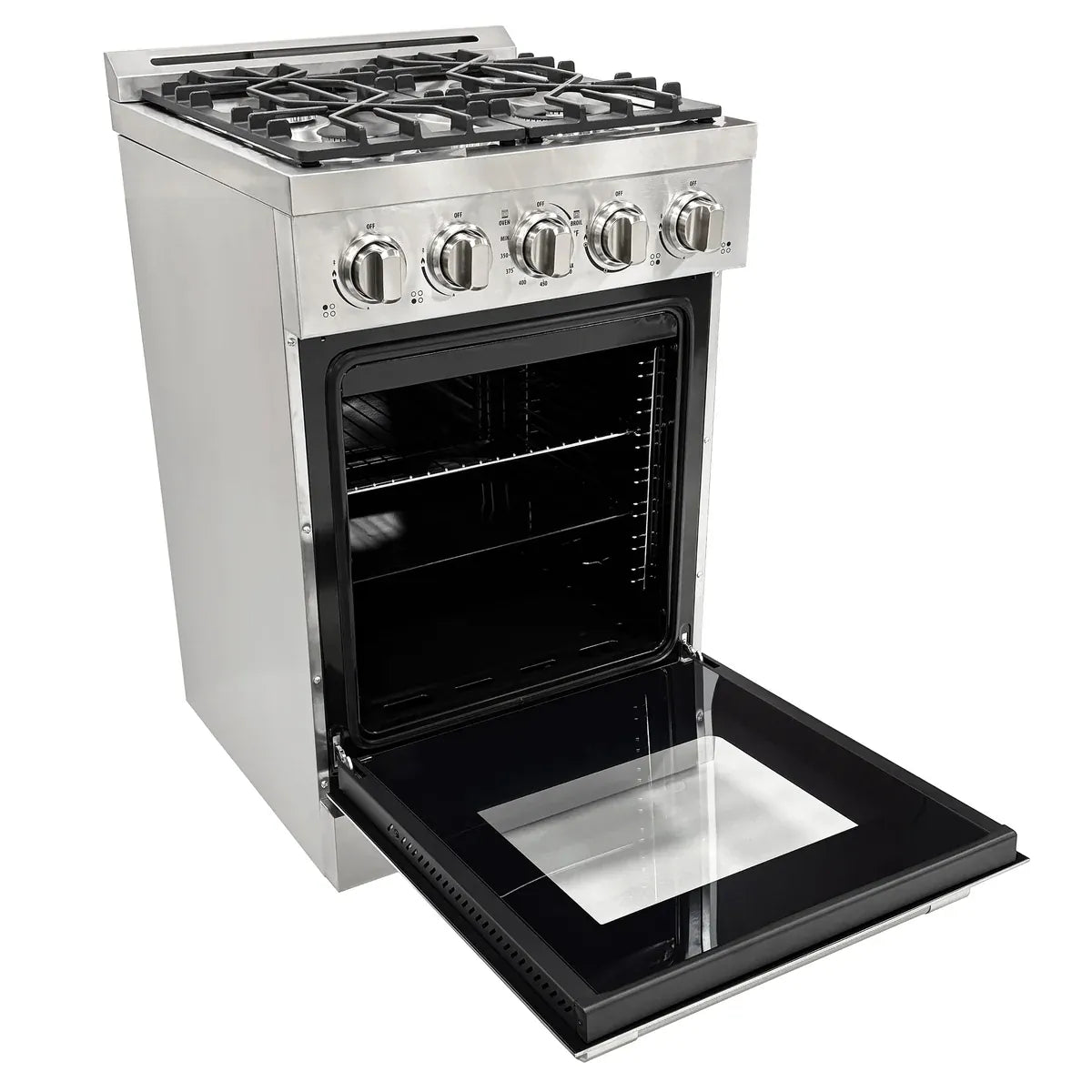 Unique Propane Range /Stove Unique UGP-R24OTHLPSS | 24" Waist High Broiler Propane Range in Stainless Steel