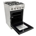 Unique Propane Range /Stove Unique UGP-R24OTHLPSS | 24" Waist High Broiler Propane Range in Stainless Steel