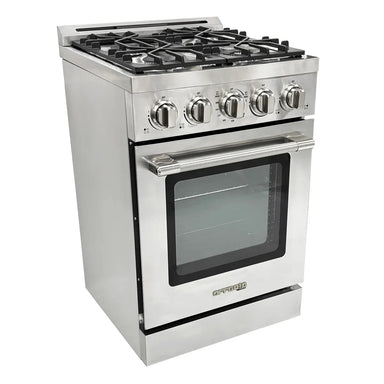 Unique Propane Range /Stove Unique UGP-R24OTHLPSS | 24" Waist High Broiler Propane Range in Stainless Steel