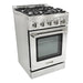 Unique Propane Range /Stove Unique UGP-R24OTHLPSS | 24" Waist High Broiler Propane Range in Stainless Steel
