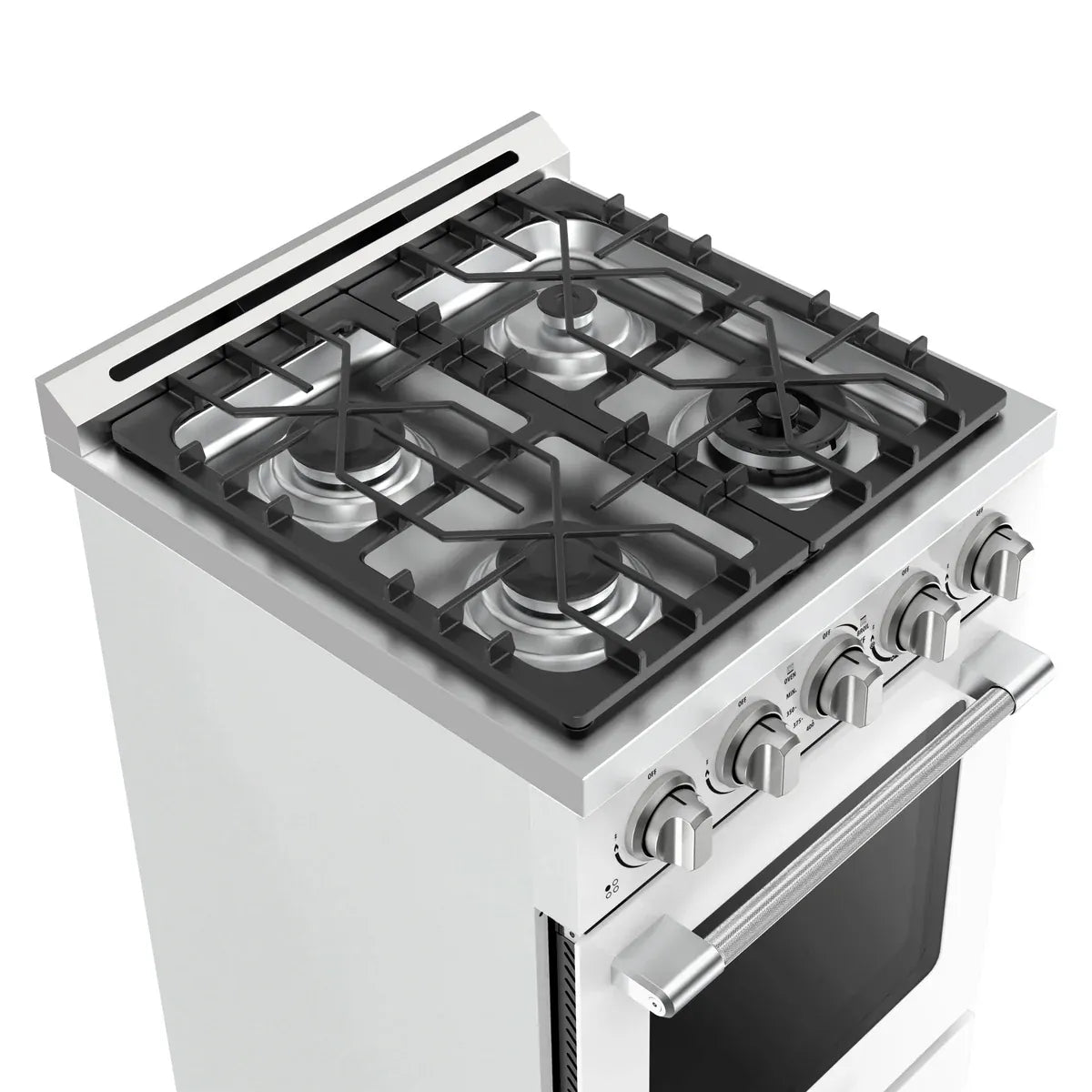Unique Propane Range /Stove Unique UGP-R24OTHLPW | 24" Waist High Broiler Propane Range in White