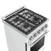 Unique Propane Range /Stove Unique UGP-R24OTHLPW | 24" Waist High Broiler Propane Range in White