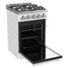 Unique Propane Range /Stove Unique UGP-R24OTHLPW | 24" Waist High Broiler Propane Range in White