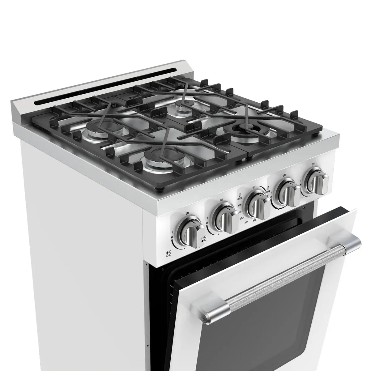 Unique Propane Range /Stove Unique UGP-R24OTHLPW | 24" Waist High Broiler Propane Range in White
