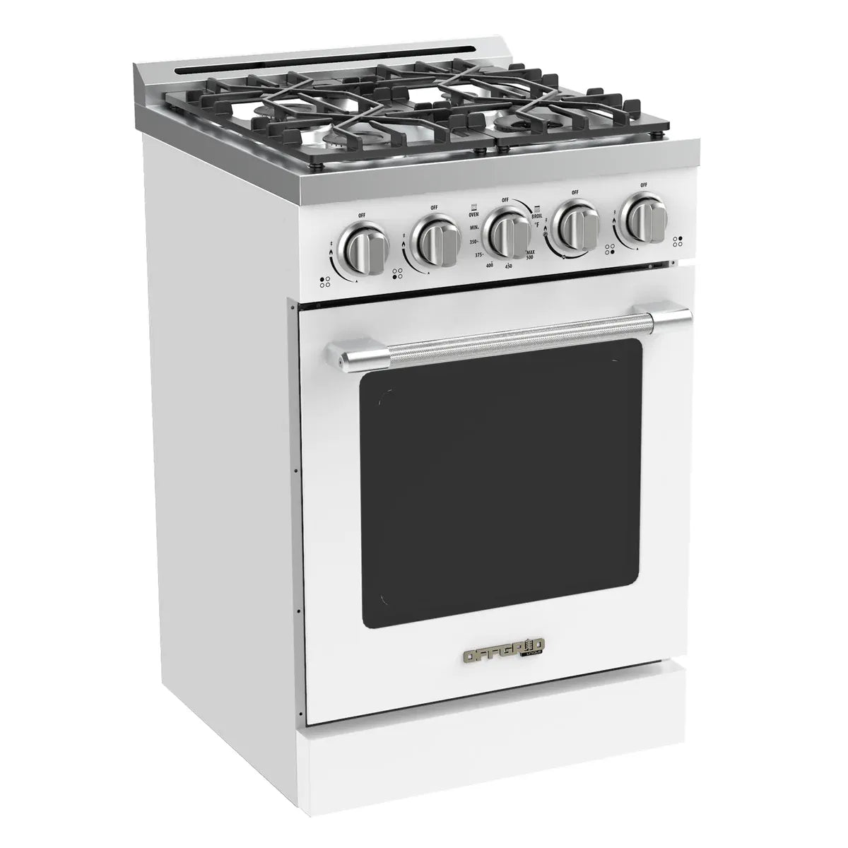 Unique Propane Range /Stove Unique UGP-R24OTHLPW | 24" Waist High Broiler Propane Range in White